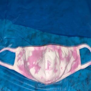 Purple tie-dye face mask